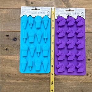 UNICORN & ICE CREAM CONES Silicone Molds - NWT